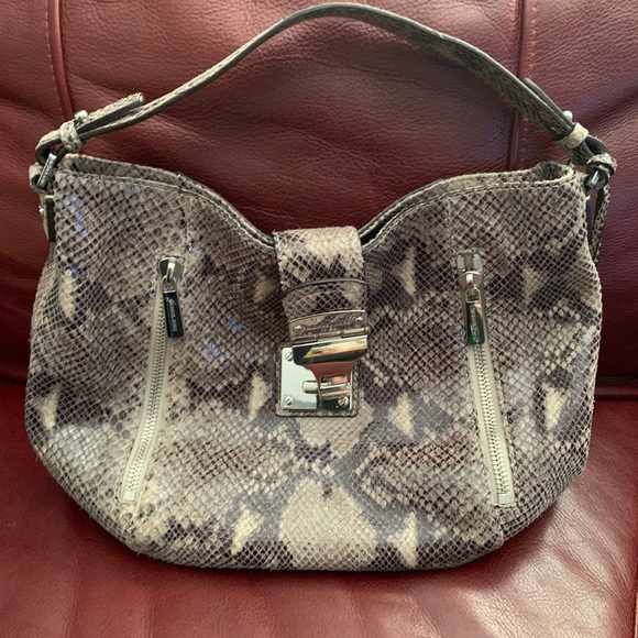 Michael Kors Snake Print Handbag - Picture 9 of 9